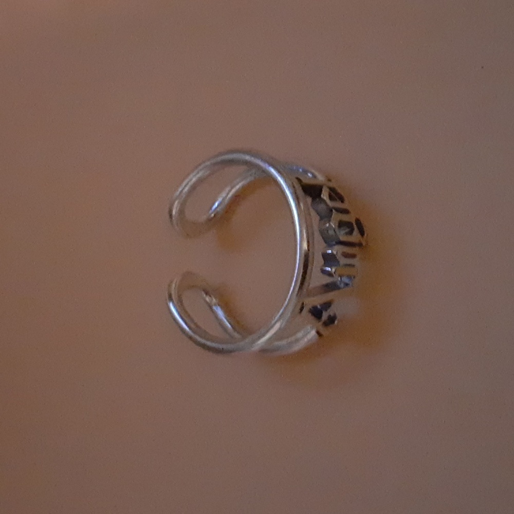 Pandora silver angel ring